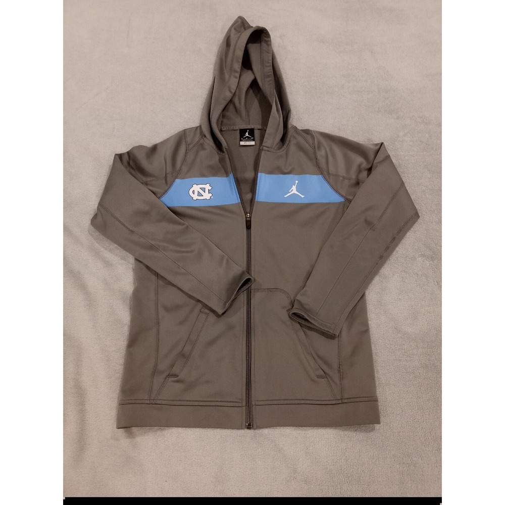 Mens Nike Jordan UNC Chapel Hill Tarheels Zip Up Jacket‎ Dri Fit Small